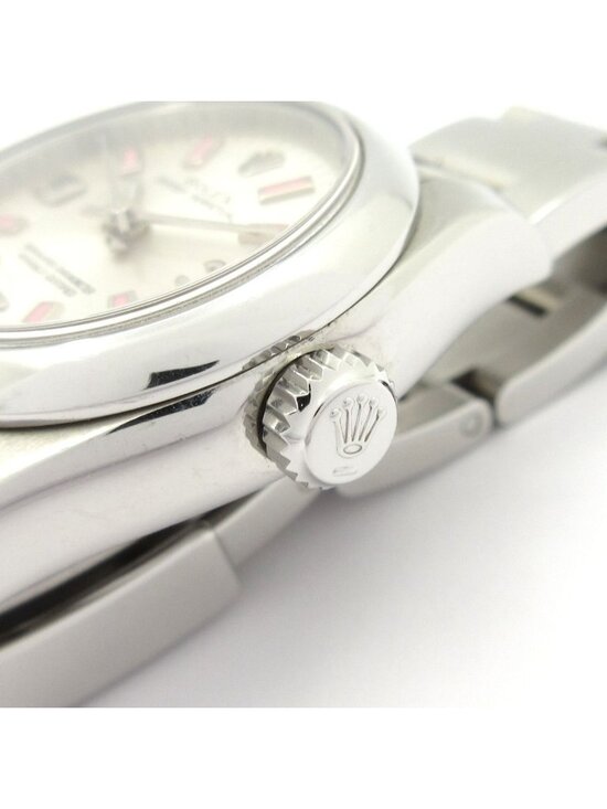 Rolex Watch Oyster Perpetual SS 11 Frames 1 Remaining Frame Roulette Dial Satin main image 7